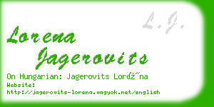 lorena jagerovits business card